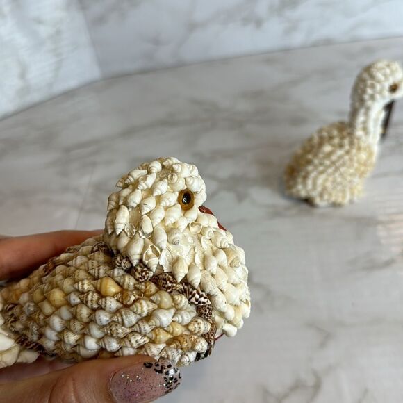Vtg bird of shells sea shell folk art decor - Picture 4 of 8